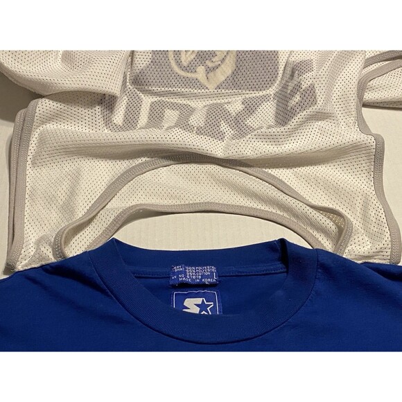 Vintage RARE STARTER 90s DUKE Blue Devils Mens Jersey T-Shirt NCAA Korea Large - Picture 9 of 16